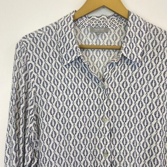Habitat Clothes to Live In Geometric Button Down Top - Picture 3 of 15